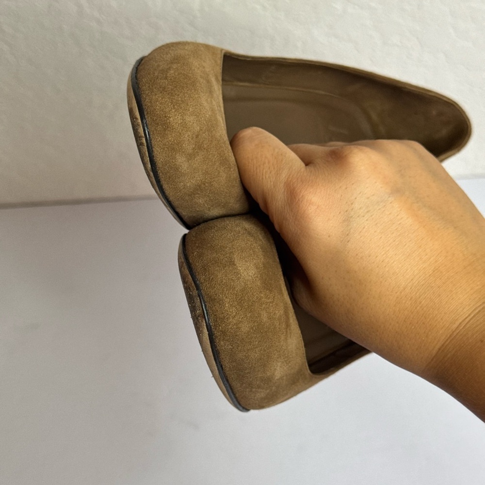 GUCCI Pumps Heel Suede Brown Size EU 35 - Picture 5 of 11